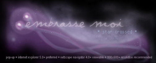 embrasse-moi :: star-crossed (ENTER)